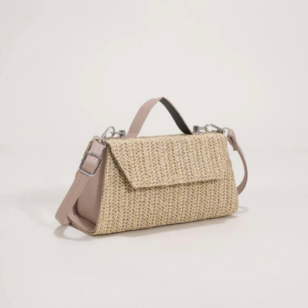 Straw Satchel Bag-New